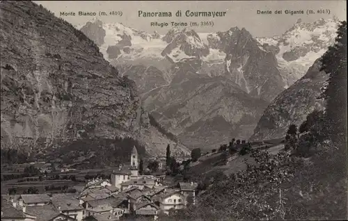 Ak Courmayeur Valle D'Aosta Italien, Panorama