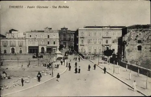 Ak Tarent Taranto Puglia, Ponte Girevole, Via Archita