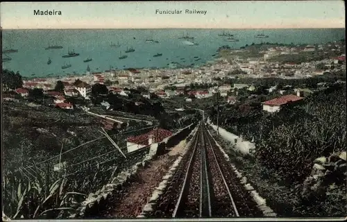 Ak Insel Madeira Portugal, Funicular Railway