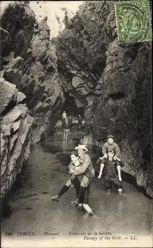 Ak Plemont Kanalinsel Jersey, Passage of the Grot