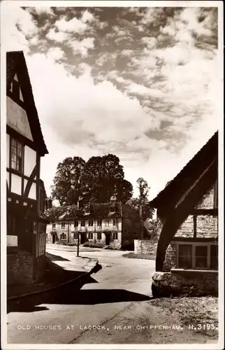 Ak Chippenham Wiltshire England, Old Houses at Lacock