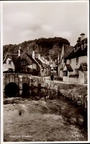 Ak Castle Combe Wiltshire England, Bridge