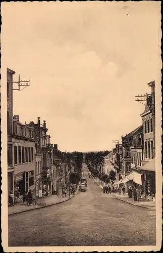 Ak Bon Secours Bonsecours Péruwelz Hennegau, La Route vers Peruwelz