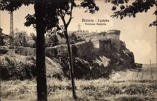 Ak Brescia Lombardia, Castello, Torrione Pusteria