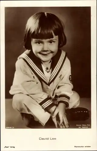 Ak Schauspieler Davey Lee, Portrait in Matrosenanzug, Ross Verlag 4441 1