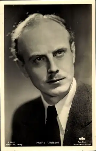 Ak Schauspieler Hans Nielsen, Portrait