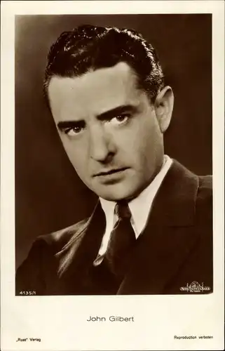 Ak Schauspieler John Gilbert, Ross Verlag, 4135 1, Portrait
