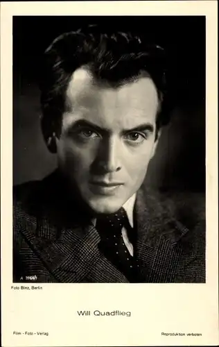Ak Schauspieler Will Quadflieg, Portrait