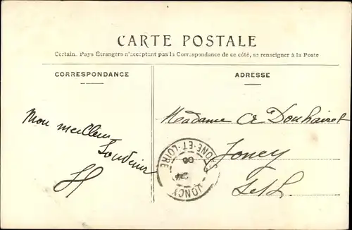 Ak Opernsängerin M. Raboin, Portrait im Profil