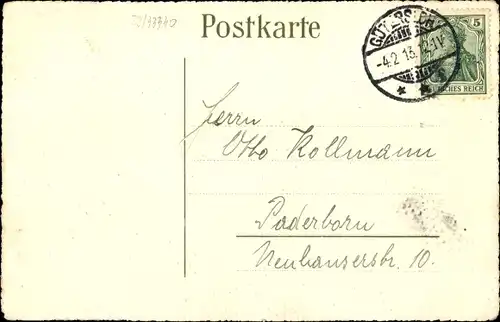 Studentika Ak Gütersloh in Westfalen, Abiturium 1913