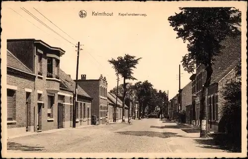 Ak Kalmthout Flandern Antwerpen, Kapellensteenweg