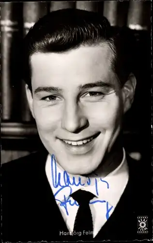 Ak Schauspieler Hansjörg Felmy, Portrait, Herz ohne Gnade, Autogramm