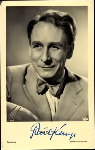 Ak Schauspieler Paul Kemp, Portrait im Anzug mit Fliege, Ross Verlag A 3225 1
