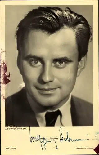 Ak Schauspieler Wolfgang Liebeneiner, Portrait, Autogramm