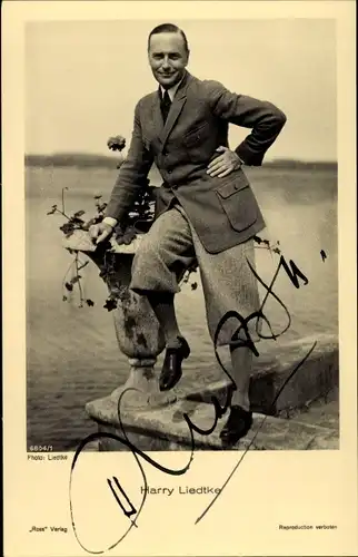 Ak Schauspieler Harry Liedtke, Portrait, Autogramm