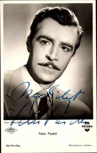 Ak Schauspieler Peter Pasetti, Portrait, Autogramm, Ein Mädchen mit Zukunft