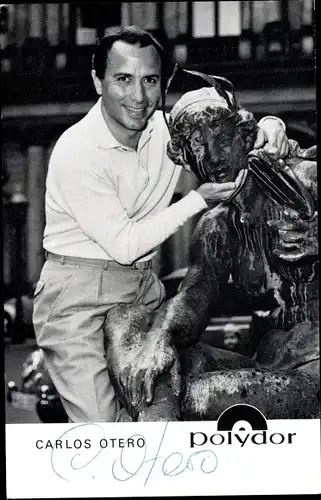 Ak Tenor und Komponist Carlos Otero, Portrait, Autogramm