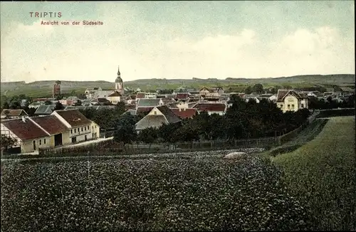 Ak Triptis in Thüringen, Südansicht