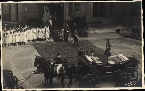Foto Ak Großherzogspaar von Luxemburg, Kutsche, Bruxelles Brüssel