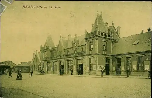 Ak Beauvais Oise, La Gare