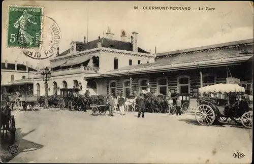 Ak Clermont Ferrand Puy de Dôme, La Gare