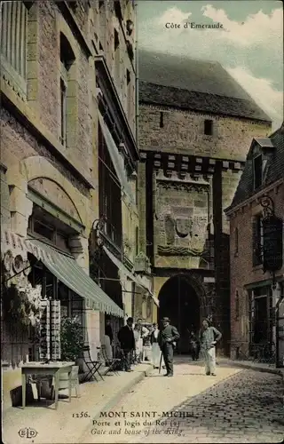 Ak Le Mont Saint Michel Manche, Porte et logis du Roi