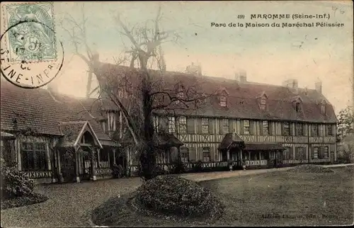 Ak Maromme Seine Maritime, Parc de la Maison du Marechal Pelissier