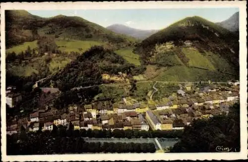 Ak Saint Rambert en Bugey Ain, Route du Chemin Neuf, Luftbild