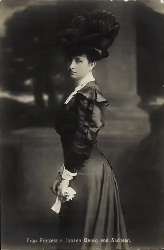 Ak Prinzessin Johann Georg von Sachsen, Maria Immaculata von Bourbon Sizilien