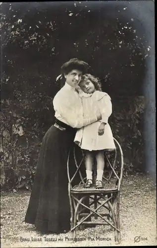 Ak Prinzessin Anna Monica Pia von Sachsen, Portrait, Frau Luise Toselli