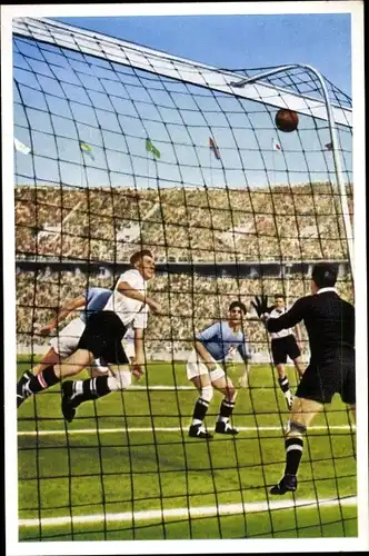 Sammelbild Olympia 1936 Serie 20 Bild 1, Fußball Endspiel Italien Österreich, Franck Kaffee