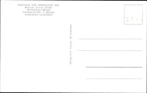 Ak Wilferdingen Remchingen im Enzkreis Baden, Panorama, Gasthaus zum Remchinger Hof