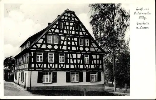 Ak Waldenweiler Althütte in Württemberg, Gasthaus zum Lamm, Inh. Karl Heinrich