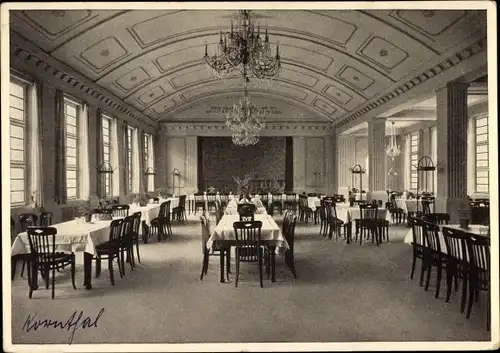 Ak Korntal im Strohgäu Württemberg, Gemeindegasthaus Korntal, Festsaal