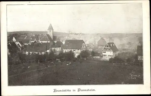 Ak Darmsheim Sindelfingen in Württemberg, Brand in der Stadt 1907