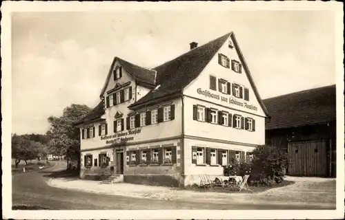 Ak Lutzenberg Althütte in Württemberg, Gasthaus zur schönen Aussicht