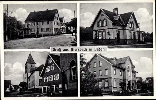 Ak Ittersbach Karlsbad in Baden, Ortsansichten