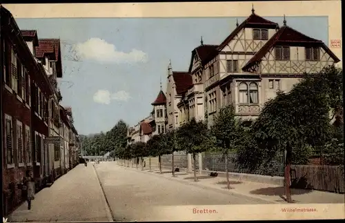 Ak Bretten in Baden, Wilhelmstraße