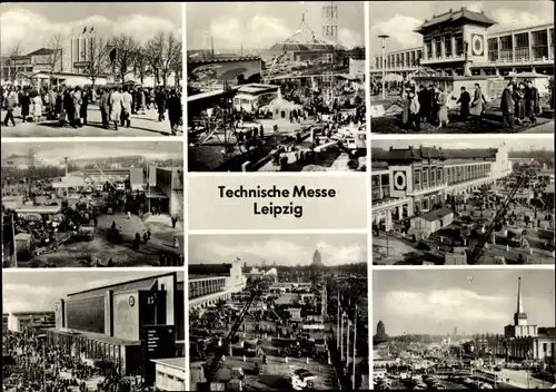 Ak Leipzig in Sachsen, Technische Messe, Ausstellungsgelände