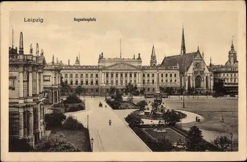 Ak Leipzig in Sachsen, Augustusplatz