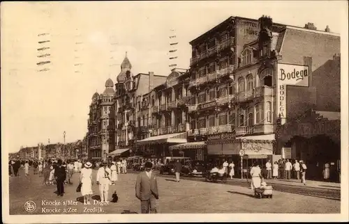 Ak Knokke Heist Heyst Knocke sur Mer Westflandern, La Digue