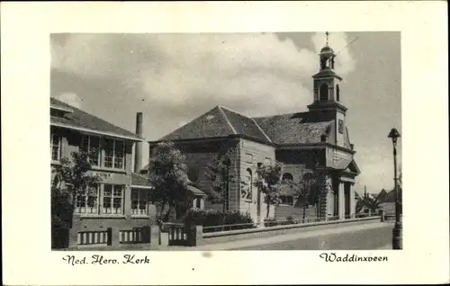 Ak Waddinxveen Südholland, Ned. Herv. Kerk