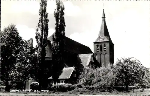 Ak Grevenbicht Limburg Niederlande, R. K. Kerk