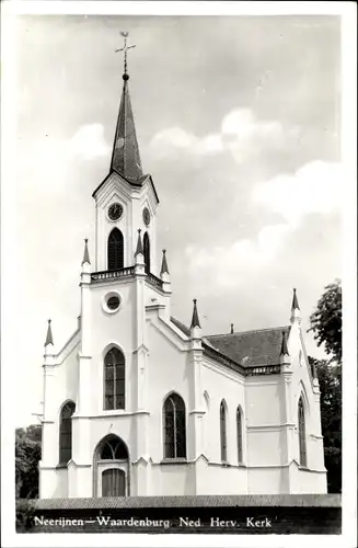Ak Waardenburg Gelderland Niederlande, Neerijnen, Ned. Herv. Kerk