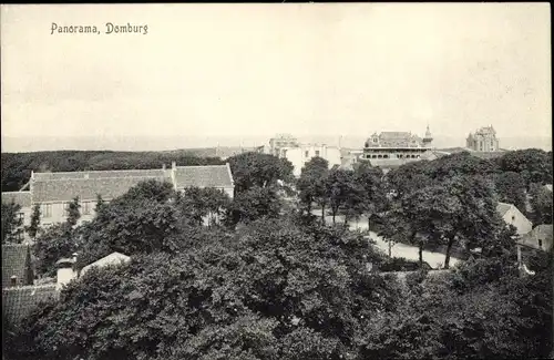 Ak Domburg Veere Zeeland Niederlande, Panorama