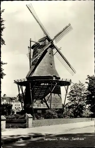 Ak Santpoort Nordbrabant, Molen Santhaas