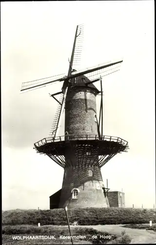 Ak Wolphaartsdijk Zeeland, Korenmolen de Hoop