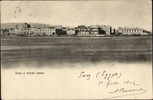 Ak Suez Ägypten, Mareé basse