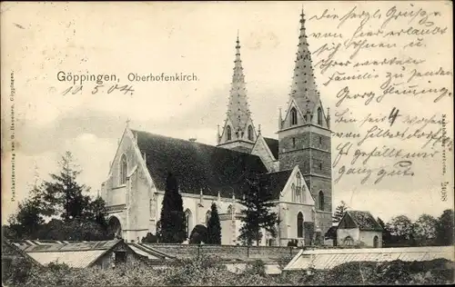 Ak Göppingen in Württemberg, Oberhofenkirche