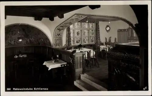 Ak Schliersee in Oberbayern, Ratsweinstube